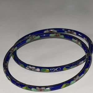 Pair Cloisen Blue Bracelet